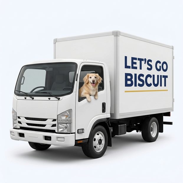 Let's Go Biscuit delivery truck